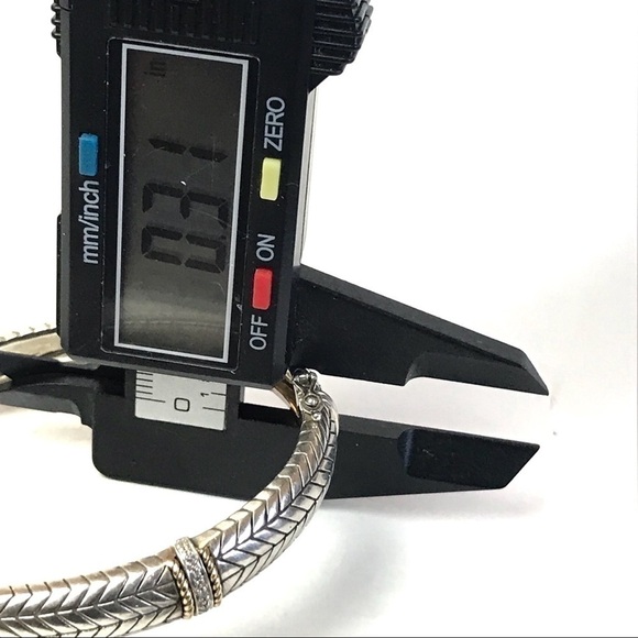 Andrea Candela 14K Gold & Sterling Silver Pave Diamond Bracelet - Picture 7 of 8